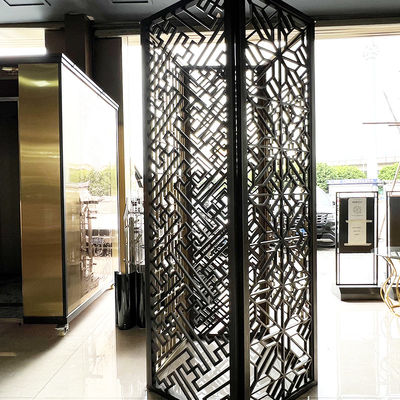 Diviseur de mur d'acier inoxydable de conception de séparation de lobby d'hôtel