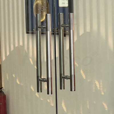 Le miroir de fabrication en métal d'acier inoxydable de couleurs primaires a fini la fabrication faite sur commande de poignée de porte