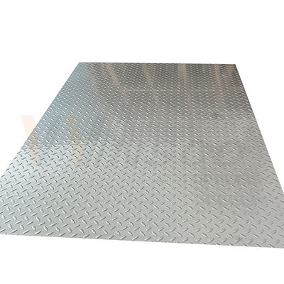 20mm-1250mm ont gravé le grain en refief extérieur de riz de la feuille 2b d'acier inoxydable forment l'anti plat de glissement