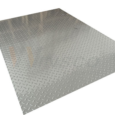 20mm-1250mm ont gravé le grain en refief extérieur de riz de la feuille 2b d'acier inoxydable forment l'anti plat de glissement