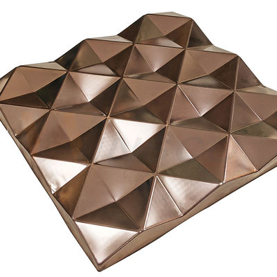 4x8 a gravé la feuille en refief AISI 201 d'acier inoxydable 304 316 Rose Gold Brushed Ornamental