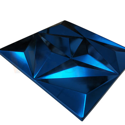 Feuille de relief grand par losange Sapphire Blue Color Grade d'acier inoxydable 201 304 316