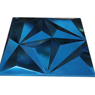 Feuille de relief grand par losange Sapphire Blue Color Grade d'acier inoxydable 201 304 316