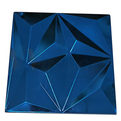 Feuille de relief grand par losange Sapphire Blue Color Grade d'acier inoxydable 201 304 316