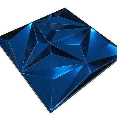 Feuille de relief grand par losange Sapphire Blue Color Grade d'acier inoxydable 201 304 316