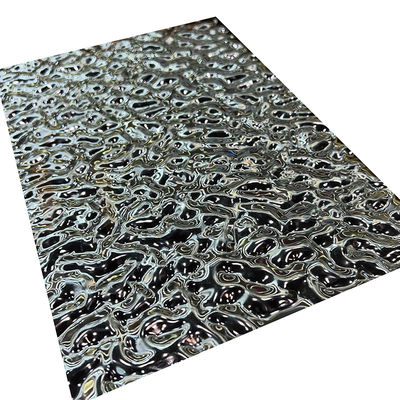Plaque d'acier inoxydable en relief