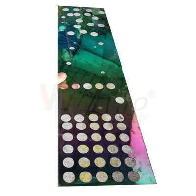 3mm colorés ont perforé le trou rond extérieur de miroir de feuille d'acier inoxydable
