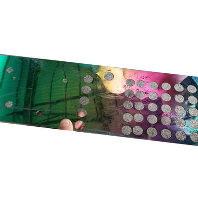 3mm colorés ont perforé le trou rond extérieur de miroir de feuille d'acier inoxydable