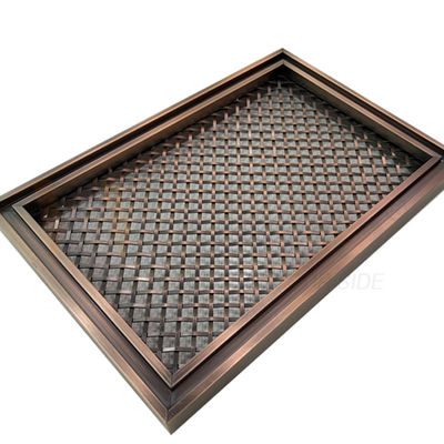 Écran tissé ornemental en bronze rouge 201 d'acier inoxydable catégorie 304 316