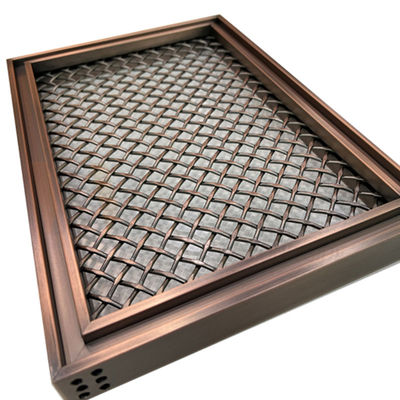 La grille PVD de forme de losange colorent l'acier inoxydable décoratif Mesh For Home Decoration