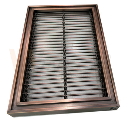 Grillage décoratif rectangulaire 0.5-8mm d'acier inoxydable pour le mur d'hôtel
