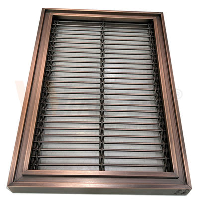 Grillage décoratif rectangulaire 0.5-8mm d'acier inoxydable pour le mur d'hôtel