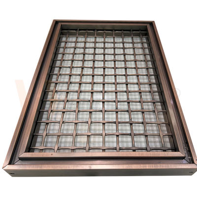 La place de couleur de PVD forment le fil Mesh Panels For Space Divider d'acier inoxydable de 316 grilles