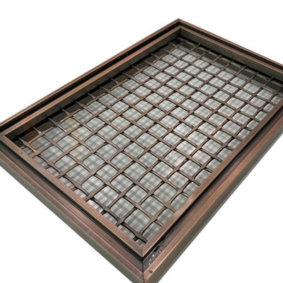 La place de couleur de PVD forment le fil Mesh Panels For Space Divider d'acier inoxydable de 316 grilles