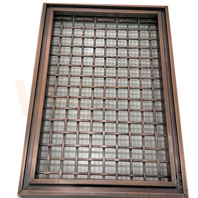La place de couleur de PVD forment le fil Mesh Panels For Space Divider d'acier inoxydable de 316 grilles