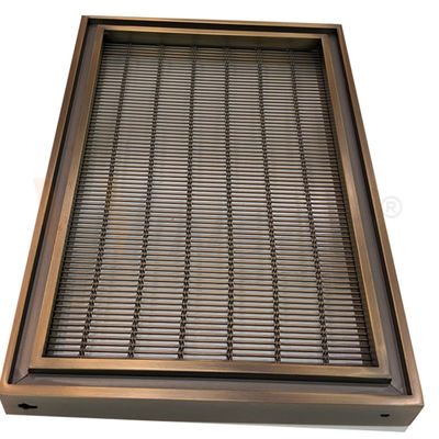 Taille faite sur commande 201 fil décoratif matériel Mesh Screen With Pvd Color de l'acier inoxydable 304 316