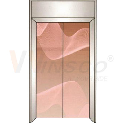 l'antiquité PVD en bronze de miroir de tôle de l'acier inoxydable 304 de 3048mm a enduit gravure à l'eau-forte pour l'ascenseur