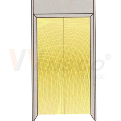 Le revêtement titanique d'or du délié PVD a gravé à l'eau-forte la feuille d'acier inoxydable pour des panneaux de porte d'ascenseur