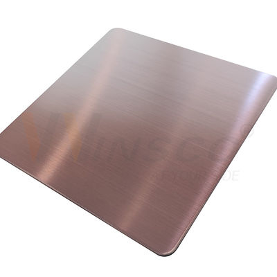 feuille Rose Gold DIN 201 d'acier inoxydable de délié de 1000x2000mm 304 316