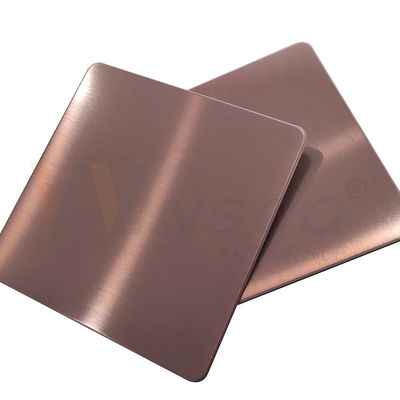 feuille Rose Gold DIN 201 d'acier inoxydable de délié de 1000x2000mm 304 316