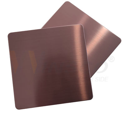 feuille Rose Gold DIN 201 d'acier inoxydable de délié de 1000x2000mm 304 316