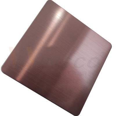 feuille Rose Gold DIN 201 d'acier inoxydable de délié de 1000x2000mm 304 316