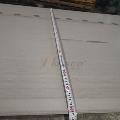 Plat laminé à chaud extérieur blanc de marinage d'acier inoxydable de 1500mmx6000mm