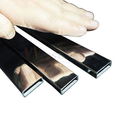 Tube rectangulaire décoratif creux en acier inoxydable