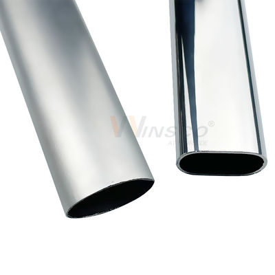 Aisi 201 taille ovale de tuyau d'ellipse de balustrade d'escalier d'Inox de tube de l'acier inoxydable 304 316 a adapté décoratif aux besoins du client