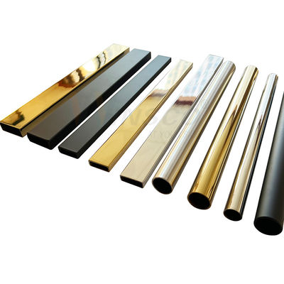 Vacarme 304 tube de 316 de Pvd de la couleur 8k 18k de miroir d'acier inoxydable de salle de bains de serviette de support de tuyau de douche montages de clôtures
