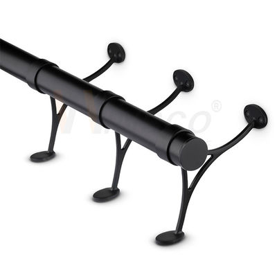 le tuyau de rond d'acier inoxydable Inox de 42.4mm 48.3mm 63.5mm a poli le tube 201 de Matt Colored Surface Foot Rail 304 316