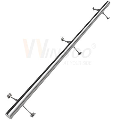 le tuyau de rond d'acier inoxydable Inox de 42.4mm 48.3mm 63.5mm a poli le tube 201 de Matt Colored Surface Foot Rail 304 316