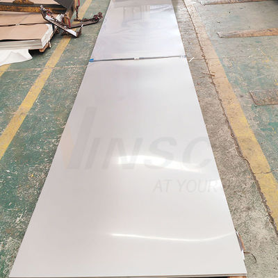 Frange de broyeur AISI 316 316L 2500mmx1250mm Plaque en acier inoxydable 0,5 mm d'épaisseur 2B Plaque en acier inoxydable laminée à froid