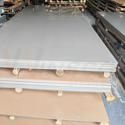 Frange de broyeur AISI 316 316L 2500mmx1250mm Plaque en acier inoxydable 0,5 mm d'épaisseur 2B Plaque en acier inoxydable laminée à froid