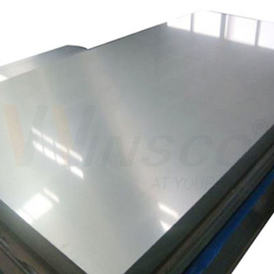 WinscoMetal 316 / 316L tôle en acier inoxydable laminée à froid, 2,5 mm, 1250 × 2500 mm, finition 2B, bord de moulin