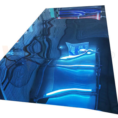 Surface du miroir Couleur bleue tôle en acier inoxydable 1250mmx2500mm
