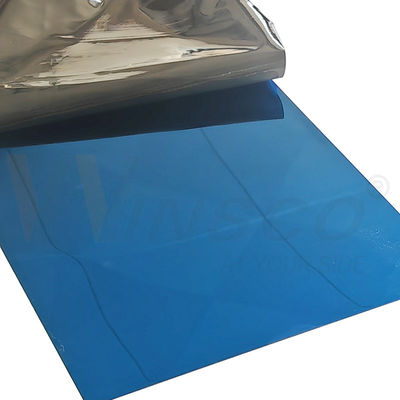 Saphir bleu couleur en acier inox miroir finition plaque d'acier inoxydable 304 304L Grade