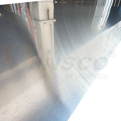 Tolérance réduite 304 304L Grade 1250mmx2500mm Marge de broyeur n ° 4 feuille de métal en acier inoxydable brossé en satin