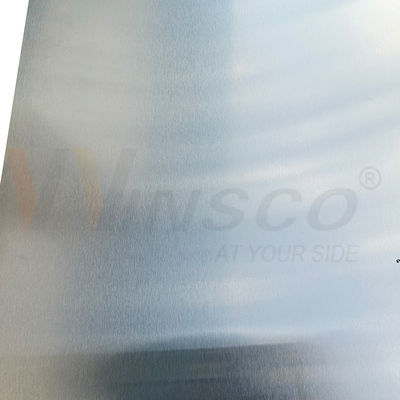 SUS 201 Bonne résistance à l'usure 5Ftx10Ft Acier inoxydable n ° 4 Plaque de surface brossée 1500mmx3000mm