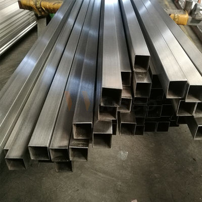 SUS 201 304 316 20mmx20mm Taille tuyau carré en acier inoxydable 0,6 mm-2,0 mm épaisseur de paroi tube inoxydable miroir surface satinée