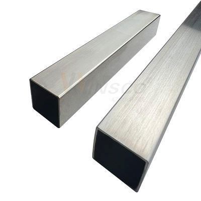 SUS 201 304 316 miroir satin fini tuyau soudé en inox 0,7 mm-3,5 mm épaisseur tube carré en acier inoxydable 40 mmx40 mm