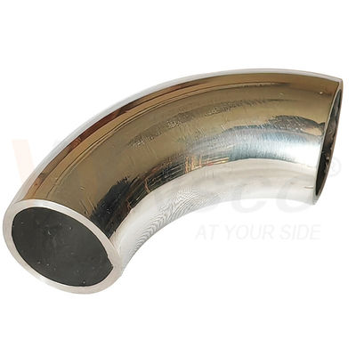 Surface en satin miroir 55 mm Longueur de l'arc 12,7 mm OD AISI 201 304 316 Coude en acier inoxydable 1,2 mm 1,5 mm Épaisseur