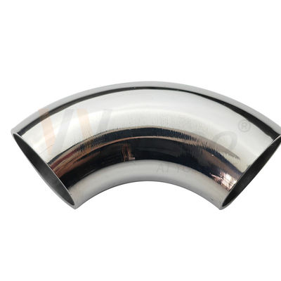 SUS 201 304 316 Accessoires de balustrade en acier inoxydable 1 1/4 pouce 31,8 mm de diamètre miroir satin en acier inoxydable manche coude