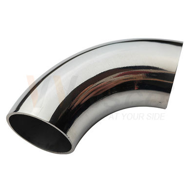 SUS 201 304 316 Accessoires de balustrade en acier inoxydable 1 1/4 pouce 31,8 mm de diamètre miroir satin en acier inoxydable manche coude