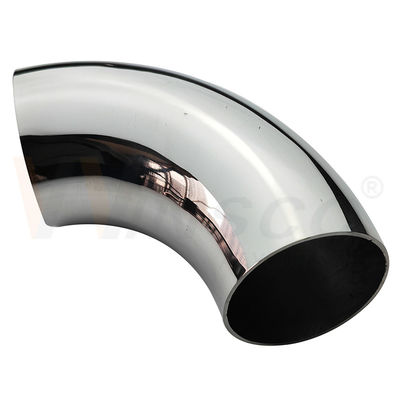 Facilité d'installation SS 201 304 316 Mirror Satin Accessoires d'escalier en inox 63,5 mm 2 1/2 pouces OD Manche en acier inoxydable Coude