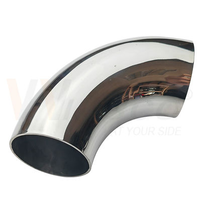 Facilité d'installation SS 201 304 316 Mirror Satin Accessoires d'escalier en inox 63,5 mm 2 1/2 pouces OD Manche en acier inoxydable Coude