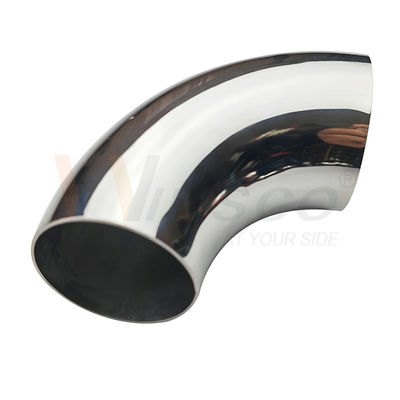 AISI 201 304 316 miroir satin 76,2 mm 3 pouces OD manche en acier inoxydable coude 1,2 mm-2,0 mm d'épaisseur