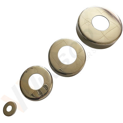 C304 C316 Couverture de base de balustrade en acier inoxydable pour tuyaux ronds de 12,7 mm 19 mm 1 " 31,8 mm 38,1 mm 2 "