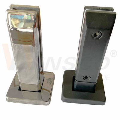 SUS 304 316 Ligne de cheveux Noir Matte Surface miroir en acier inoxydable Piscine en verre Spigot pour verre 12 mm 24 mm