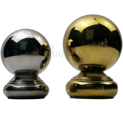 TP 201 304 Accessoires de balustrades en acier inoxydable Boules de garde-corps en or en miroir en acier inoxydable en acier inoxydable